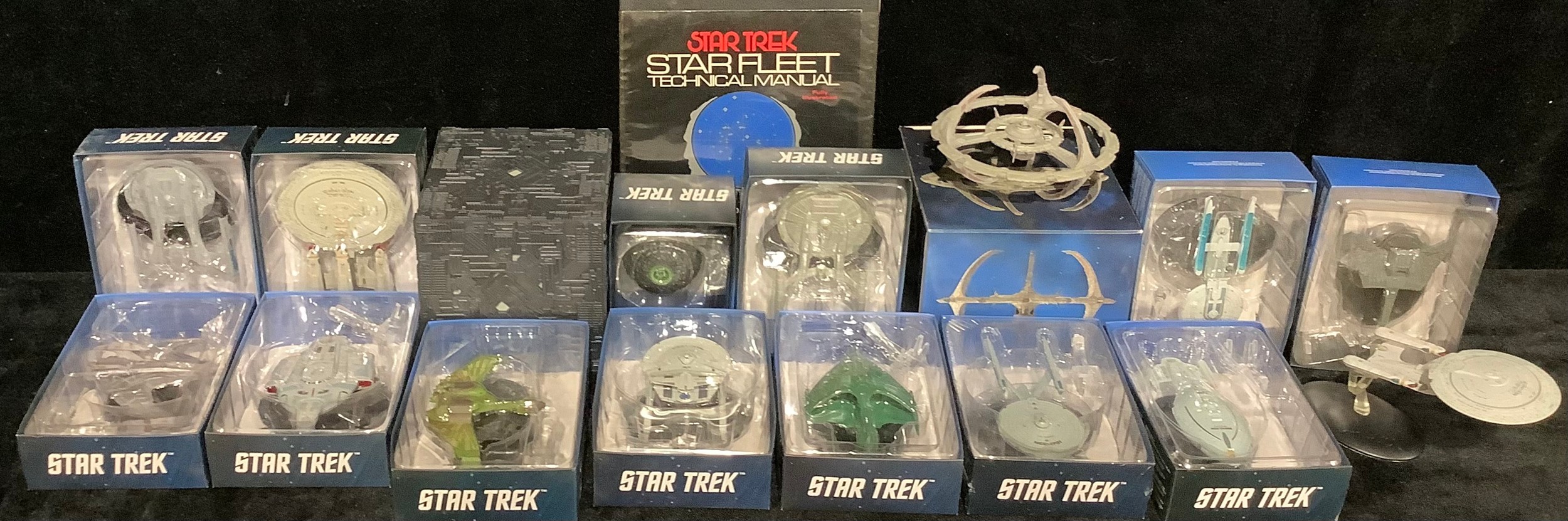 Toys & Juvenalia, Sci-Fi Interest - a collection of Eaglemoss Star Trek models; a Star Trek Star