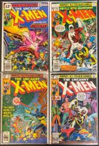 4 Uncanny X-Men comics. #109 1st Vindicator 1977. Approx VG -FN. #118 1st Mariko 1978. Approx VG -