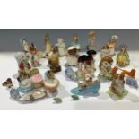 A Beswick Beatrix Potter model, Cecily Parsley, printed mark in gold; another, Mr Benjamin Bunny,