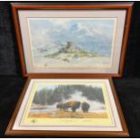 David Shepherd OBE FRSA (1931 - 2017), Snow Leopard, signed limited edition print, 221/950,