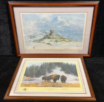 David Shepherd OBE FRSA (1931 - 2017), Snow Leopard, signed limited edition print, 221/950,