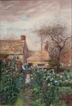 Cuthbert Gresley (1876 - 1963) Derbyshire Cottage signed, titled, watercolour, 51cm x 34cm