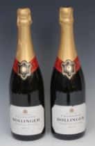 Champagne - two bottles of Bollinger Special Cuvee Brut champagne, 12% vol, 75cl, seals intact (2)