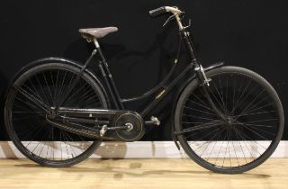 An early 20th Royal Enfield bicycle, Brooks saddle, rod brakes, 138cm long, c.1920