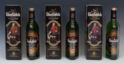 Whisky - three bottles of Glenfiddich Special Old Reserve Pure Malt Scotch Whisky, 40% vol, 70cl,