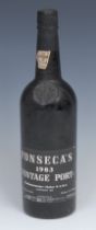 Wines and Spirits - Fonseca's 1983 Vintage Port, bottled 1985, number TF67069535, 20.5% vol, 75cl,