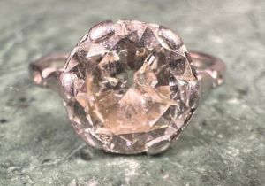 A diamond solitaire ring, round brilliant cut diamond measuring, 9.15mm x 9.10m x 4.89mm, calculated