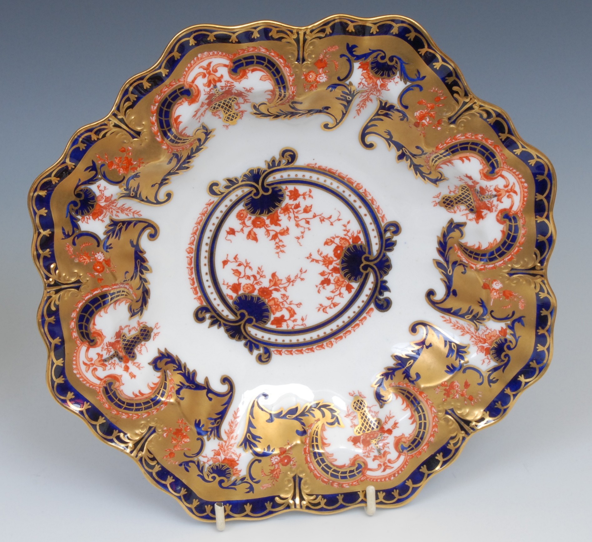 A Royal Crown Derby 3696 Imari pattern shaped octagonal dish, 24cm wide, c.1892; other Royal Crown - Image 9 of 14