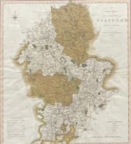 A New Map of the County of Stafford, Divided into Hundreds, printed for C Smith, No.172 Strand,