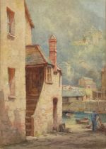 Louis Mortimer (1877 - 1955) Polperro, Cornwall signed and titled to margin in pencil,