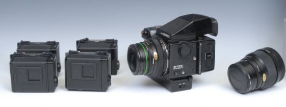 Photography: A Zenza Bronica ETRS Main Camera Body, boxed; A Zenza Bronica ETRS Zenzanon-E 150mm