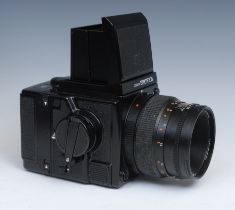 Photography: A Zenza Bronica GS-1 6x7 format SLR camera body, boxed; A Zenza Bronica Zenzanon-PG