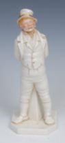 A Royal Worcester figure, after James Hadley, Irishman, from the Countries of the World series,