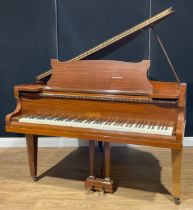 An early 20th century mahogany baby grand piano, Ritzmar, possibly a brand of Humphrey & Co. Ltd,