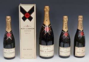 Champagne - Moët & Chandon Brut Impérial Champagne, 12% vol, 150cl magnum, boxed; three bottles of