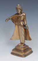 Burmese School (19th century), a bronze, Buddha, standing, with arm extended in a pointing