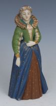 A Royal Worcester figure, of Mary Queen of Scots, decorated in polychrome and gilt, 15cm high,