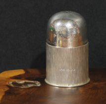 Gerald Benney (1930 - 2008) - an Elizabeth II silver bullet shaped condiment caster, engraved with