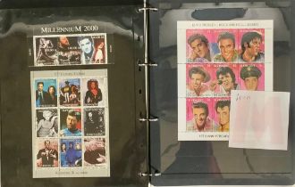 Stamps - a collection of Stars of Stage and Screen worldwide stamps; other cinema related stamps,