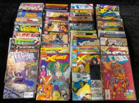 Comics - A collection of Marvel comics including X-Force, What if?, House of M, New Avengers,