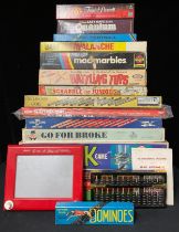 Games - assorted mid-20th century boxed games, including Ker Plunk, Spirograph, Battling Tops, Mad