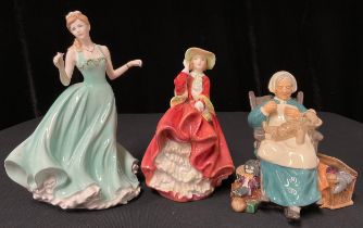 A Coalport figure for Compton & Woodhouse, True Love, limited edition, CW547, 23cm; a Royal