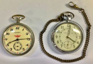 A Diamant Railway pocket watch; an Ingersoll Triumph (2)