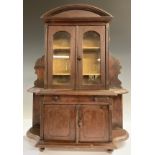 Miniature Furniture - an early 20th century glazed dresser