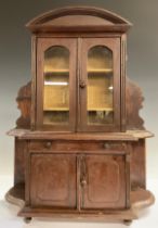 Miniature Furniture - an early 20th century glazed dresser