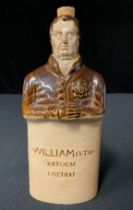 A Bourne Denby William IV reform cordial flask