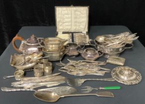 A quantity of silver plate