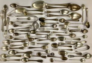 A quantity of miscellaneous silver flatware