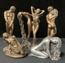 Contemporary Art - a collection of contemporary sculptures, various coquettish poses (quantity)