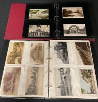 Postcards - two albums, mostly Topographical cards, some local interest including Torgate Sheffield,