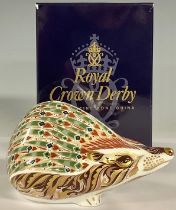 A Royal Crown Derby paperweight, Ashbourne Hedgehog, produced exclusively for John Sinclair of