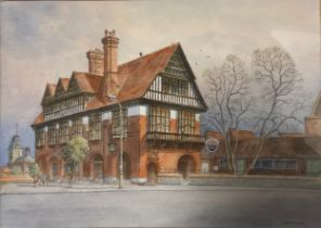 Sam Burden (1932-present) The Ossington Hotel signed, watercolour, 56cm x 47cm Sam Burton is a