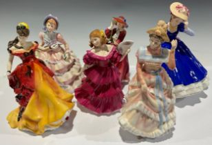 A Royal Doulton figure, Belle HN 3703, figure of the year 1996; other Royal Doulton figures,