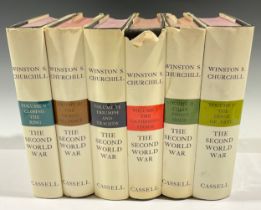 Churchill (Winston S) The Second World War, in six volumes, each with dust jacket, Cassell &