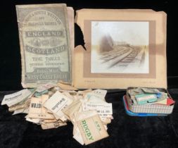 Railwayana - a quantity of luggage/package labels, Great Western Railway, Glasgow and South-