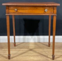 An early 20th century side table, 76.5cm high, 70.5cm wide, 49cm deep, c.1910