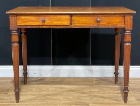 A Victorian mahogany side table, by W & C Wilkinson, Ludgate Hill [London], stamped and numbered