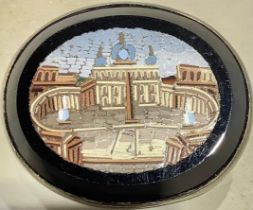A Victorian micromosaic brooch, St Peter's, Vatican