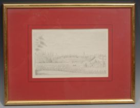 Colonel Williams (early 19th century) A Country House and Estate signed, dated 23, pencil drawing,