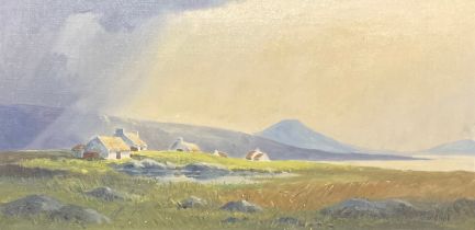 Sean O'Neill (Irish 20th century) Donegal, Ireland signed, oil on canvas, 39.5cm x 80.5cm