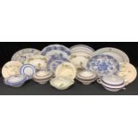 A pair of Royal Doulton Coppice pattern tureens and covers; other tureens, early 20th century and