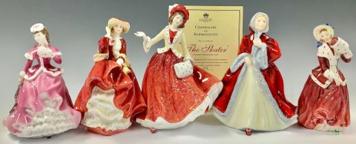 A Royal Doulton figure, Christmas Day 1999, HN4214; others, Rachel, HN2936; Christmas Morn,