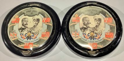 A George V Silver Jubilee 1910-1935 commemorative compact; another (2)