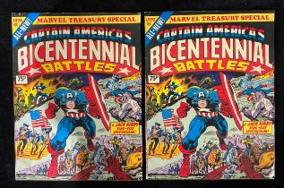 Marvel Comics, Bronze Age Marvel Comics - two copies of Marvel Treasury Special, Captain America