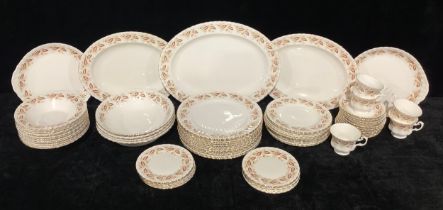 A Royal Kent part dinner and tea service comprosing serving platters, cake plates, dinner plates,