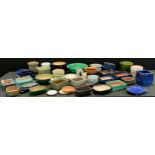Ceramics Planters - A quantity of blue and green drop glazed planters and bonsai planters; etc